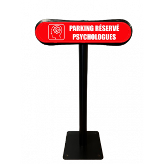 Poteau Com'Park Parking réservé psychologue