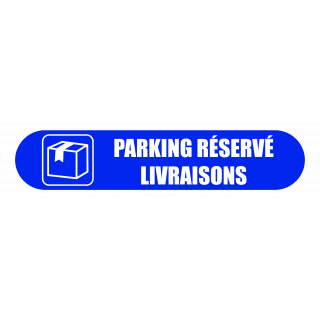Visuel Com'Park parking réservé livraisons bleu