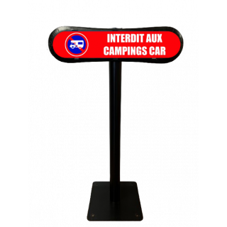 Poteau Interdit aux campings car Com'Park