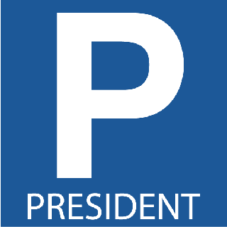 Autocollant Parking Président
