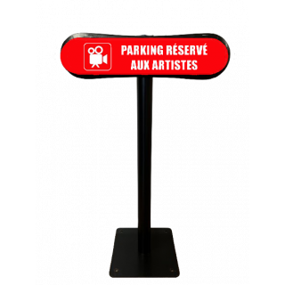 Poteau Com'Park Parking réservé aux artistes