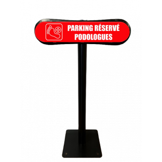 Poteau Com'Park Parking réservé podologue