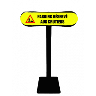 Poteau Com'Park Parking réservé aux grutiers