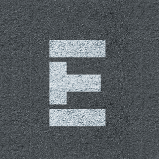 Pochoir Lettre E – Marquage au sol en PVC