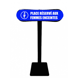 Poteau Parking Com'Park Place réservé aux femmes enceintes
