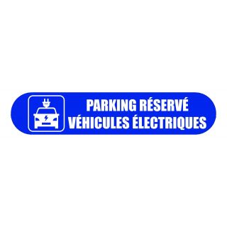 Visuel Com'Park parking réservé véhicules électriques bleu