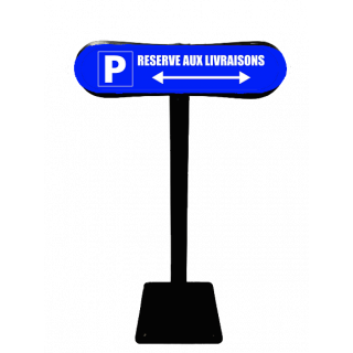 Poteau Com'Park réservé aux livraisons