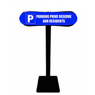 Poteau Com'Park Parking privé réservé aux résidents