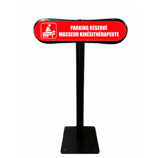Poteau Com'Park Parking réservé masseur kinésithérapeute