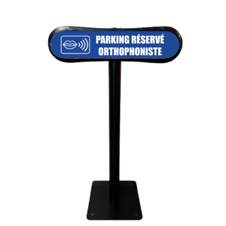 Poteau Com'Park Parking réservé orthophoniste