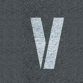 Pochoir Lettre V – Marquage au sol en PVC