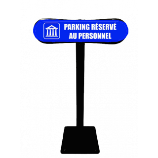 Poteau Compark Parking réservé au personnel