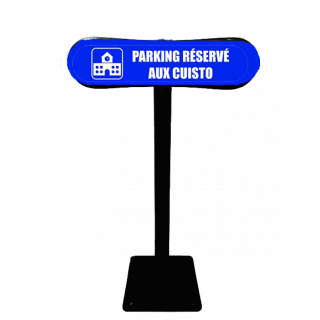 Poteau Com'Park Parking réservé aux cuisto