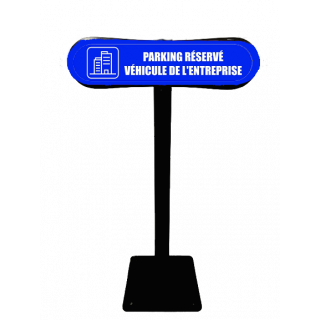 Poteau Com'Park Parking réservé véhicules de l'entreprise