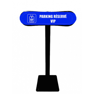 Poteau Com'Park parking réservé VIP bleu