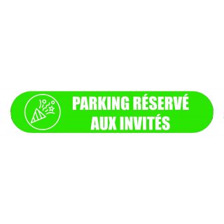 Visuel Com'Park parking réservé aux invités vert