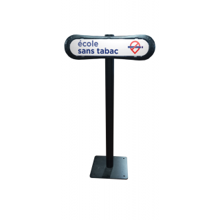 Poteau Com'Park parc et jardin sans tabac