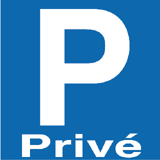 Panneau alu parking privé