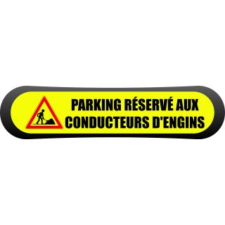 Kit Com'Park parking réservé aux conducteurs d'engins
