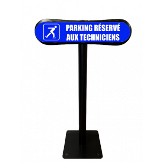 Poteau Com'Park Parking réservé aux techniciens