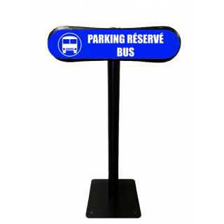 Poteau Com'Park Parking réservé bus