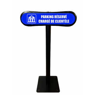 Poteau Com'Park Parking réservé chargé de clientèle