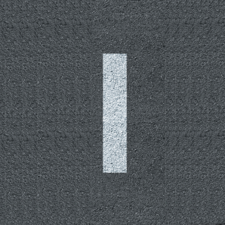 Pochoir Lettre I – Marquage au sol en PVC