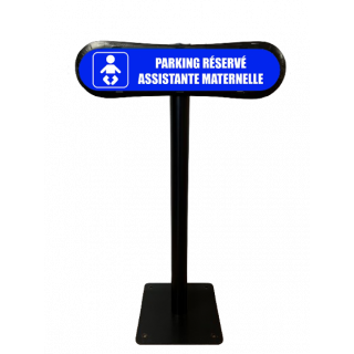 Poteau Com'Park Parking réservé assistante maternelle