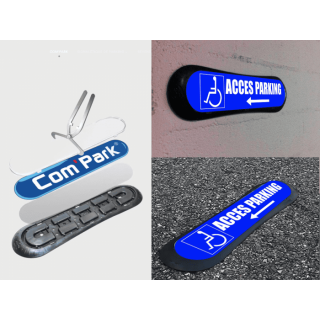 Kit Com'Park Accès parking handicapé gauche