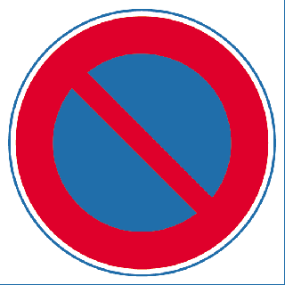 Panneau interdiction de stationner alu