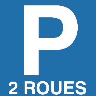 Autocollant parking 2 roues