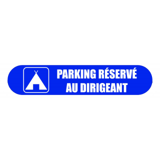 Visuel Com'Park parking réservé au dirigeant bleu