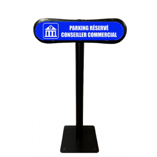 Poteau Com'Park Parking réservé conseiller commercial