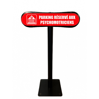 Poteau Com'Park Parking réservé psychomotriciens