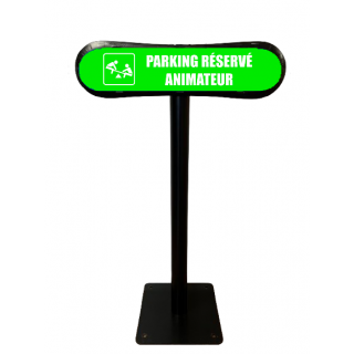 Poteau Com'Park Parking réservé animateur