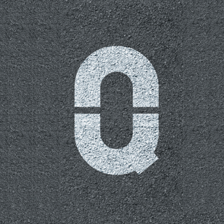 Pochoir Lettre Q – Marquage au sol en PVC