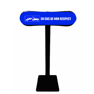 Poteau Com'Park En cas de non respect