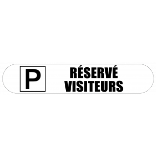 Visuel Com'Park parking réservé visiteurs blanc