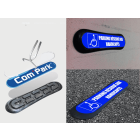 Kit Com'Park parking réservé aux handicapés avec mode mural et sol