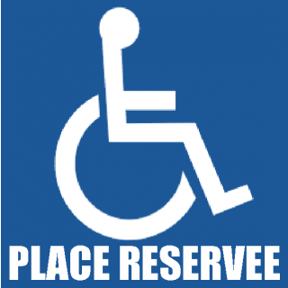 Panneau Place Réservée Handicapé PVC