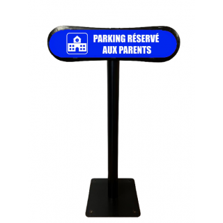 Poteau Com'Park Parking réservé aux parents