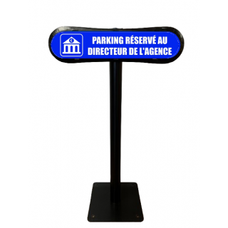 Poteau Com'Park Parking réservé au directeur de l'agence