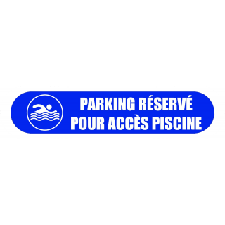 Visuel Com'Park parking réservé pour accès piscine bleu
