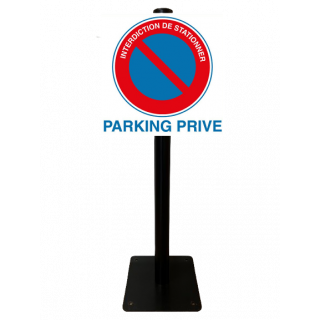 Poteau Parking interdiction de stationner parking privé PVC
