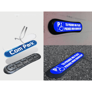 Kit Com'Park parking réservé personne à mobilité réduite