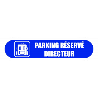 Visuel Com'Park parking réservé directeur bleu