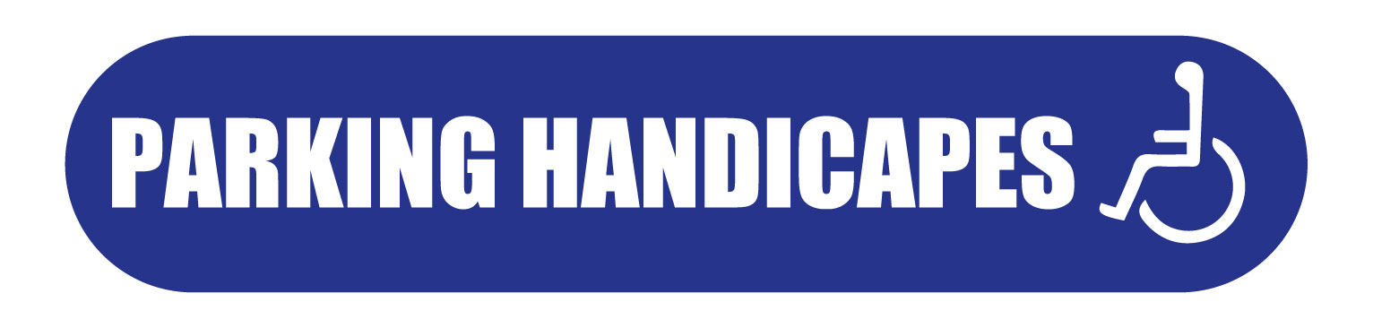 Visuel de signalétique pour parking handicapé pour Com'Park
