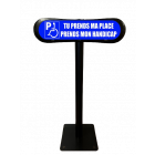 Poteau Tu prends ma place, prends mon handicap Com'Park