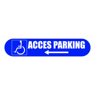 Visuel Com'Park accès parking handicapé gauche bleu