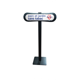 Poteau Com'Park parc et jardin sans tabac